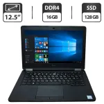 Нетбук Dell Latitude 12 E5270 / 12.5" (1366x768) TN / Intel Core i5-6200U (2 (4) ядра по 2.3 - 2.8 GHz) / 16 GB DDR4 / 128 GB SSD / Intel HD Graphics 520 / WebCam б/в