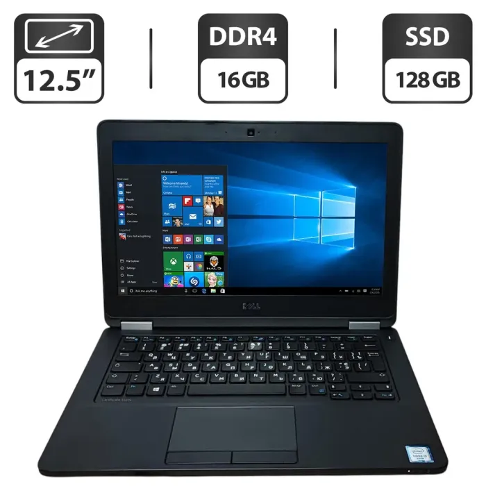 Нетбук Dell Latitude 12 E5270 / 12.5" (1366x768) TN / Intel Core i5-6200U (2 (4) ядра по 2.3 - 2.8 GHz) / 16 GB DDR4 / 128 GB SSD / Intel HD Graphics 520 / WebCam б/в - зображення 1