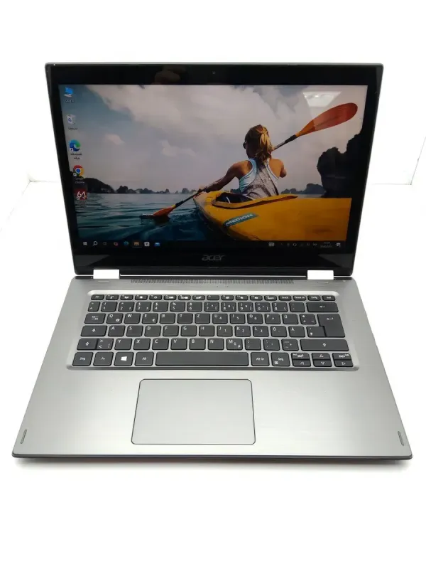 Ноутбук Acer Spin 3 SP314 / 14" (1920x1080) TN Touch / Intel Core i5-8265U (4 (8) ядра по 1.6 - 3.9 GHz) / 8 GB DDR3 / 120 GB SSD / Intel UHD Graphics / WebCam б/в - зображення 2