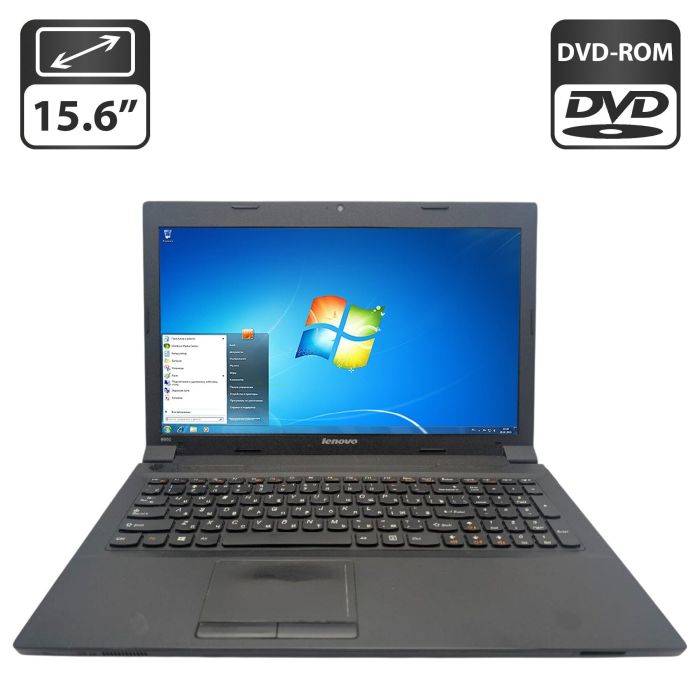 Ноутбук Lenovo B590 / 15.6" (1366x768) TN / Intel Pentium 2020M (2 ядра по 2.4 GHz) / 6 GB DDR3 / 500 GB HDD / Intel HD Graphics / WebCam / DVD-ROM / АКБ не тримає заряд б/в - изображение 1