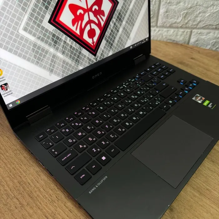 Ігровий ноутбук Б-клас HP Omen 15-en0013dx / 15.6" (1920x1080) IPS / AMD Ryzen 7 4800H (8 (16) ядер по 2.9 - 4.2 GHz) / 16 GB DDR4 / 512 GB SSD / nVidia GeForce GTX 1660 Ti, 6 GB GDDR6, 192-bit / WebCam б/в - зображення 8