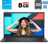 Ноутбук Б-клас Dell Inspiron 15 3511 / 15.6" (1920x1080) IPS / Intel Core i3-1115G4 (2 (4) ядра по 3.0 - 4.1 GHz) / 8 GB DDR4 / 480 GB SSD / Intel UHD Graphics / WebCam / Windows 10 б/в