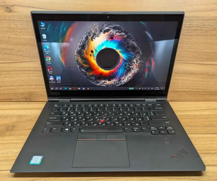 Ноутбук-трансформер Б-клас Lenovo ThinkPad x1 Carbon 3rd / 14" (1920x1080) IPS Touch / Intel Core i7-8550U (4 (8) ядра по 1.8 - 4.0 GHz) / 8 GB DDR3 / 512 GB SSD / Intel UHD Graphics 620 / WebCam / TouchID / Windows 10 б/в - зображення 2