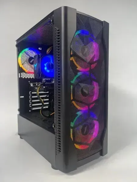 Ігровий ПК 1stPlayer Color ATX Gaming PC / AMD Ryzen 5 5500 (6 (12) ядер 3,6 - 4,2 ГГц) / 16 ГБ DDR4 / 512 ГБ SSD / nVidia GeForce GTX 1660 Super, 6 ГБ GDDR6, 192-біт / 500 Вт / Asus Prime A450M-K б/в - зображення 3