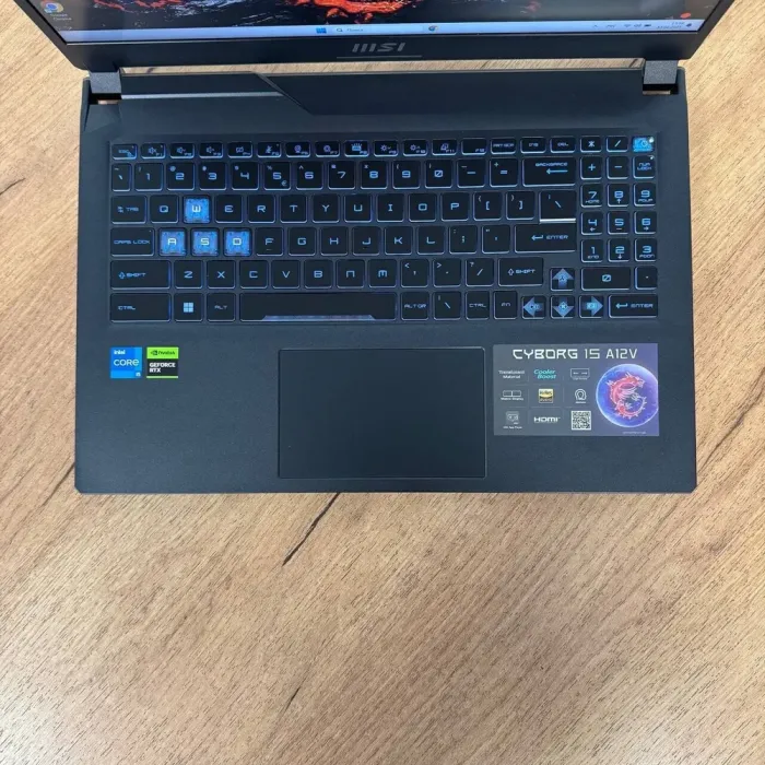 Ігровий ноутбук MSI Cyborg 15 A12VE / 15.6" (1920x1080) IPS / Intel Core i5-12450H (8 (12) ядер по 3.3 - 4.4 GHz) / 8 GB DDR5 / 512 GB SSD NVMe / nVidia GeForce RTX 4050, 6 GB GDDR6, 96-bit / WebCam б/в - зображення 5