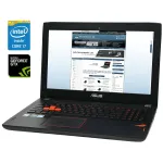 Ігровий ноутбук Б-класу Asus ROG Strix GL502VSK / 15.6" (1920x1080) IPS / Intel Core i7-7700HQ (4 (8) ядра по 2.8 - 3.8 GHz) / 16 GB DDR4 / 256 GB SSD NVMe / nVidia GeForce GTX 1070, 8 GB GDDR5, 256-bit / WebCam б/в