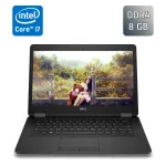 Ультрабук Dell Latitude E7470 / 14" (1920x1080) IPS / Intel Core i7-6600U (2 (4) ядра по 2.6 - 3.4 GHz) / 8 GB DDR4 / 256 GB SSD / Intel HD Graphics 520 / HDMI / Windows 10 б/в