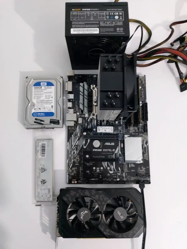 Ігровий ПК AeroCool Pivot Tower / Intel Core i7-7700 (4 ядра по 3,6 - 4,2 ГГц) / 32 ГБ DDR4 / 512 ГБ SSD M.2 + 500 ГБ HDD / nVidia GeForce GTX 1660 Ti, 6 ГБ GDDR6, 192-біт / 500 Вт б/в - зображення 9