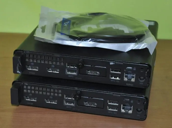 Неттоп HP ProDesk 600 G4 Desktop Mini USFF / Intel Core i3-8100T (4 ядра по 3.1 GHz) / 16 GB DDR4 / 500 GB SSD M.2 / Intel UHD Graphics 630 / Wi-Fi / Bluetooth / Windows 11 Pro + Блок живлення / Кабель з DisplayPort на VGA б/в - зображення 5