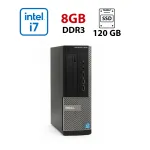 Комп'ютер Dell OptiPlex 7010 SFF / Intel Core i7-3770 (4 (8) ядра по 3,4 - 3,9 ГГц) / 8 ГБ DDR3 / 120 ГБ SSD / Intel HD Graphics 4000 / DVD-ROM б/в