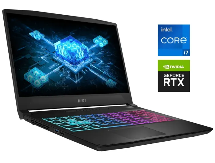 Ігровий ноутбук Б-клас MSI Katana 15 B13V / 15.6" (1920x1080) IPS / Intel Core i7-12650H (10 (16) ядер по 2.3 - 4.7 GHz) / 16 GB DDR5 / 512 GB SSD M.2 / nVidia GeForce RTX 4070, 8 GB GDDR6, 128-bit / WebCam / Win 11 Home б/в - зображення 1