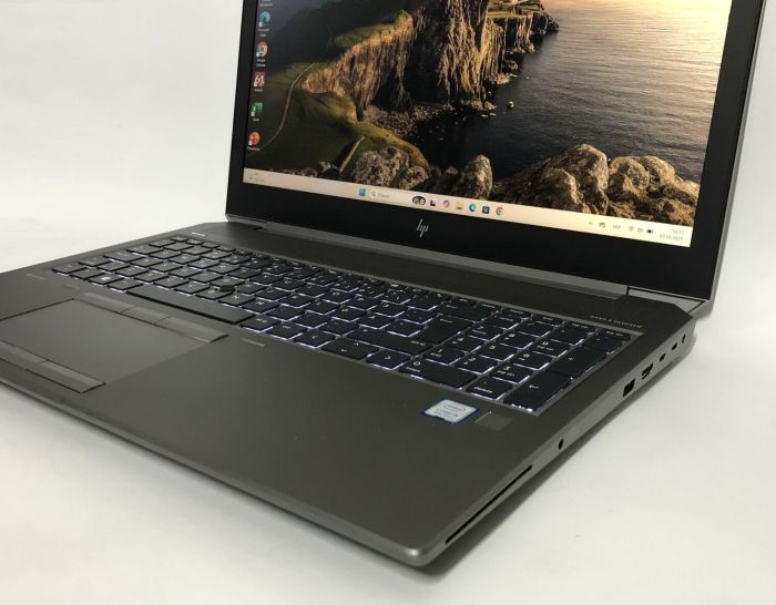 Мобільна робоча станція HP ZBook 15 G6 / 15,6" (1920x1080) IPS / Intel Core i5-9300H (4 (8) ядра по 2,4 - 4,1 ГГц) / 16 ГБ DDR4 / 512 ГБ SSD NVMe / nVidia Quadro T1000, 4 ГБ GDDR5, 128-біт / WebCam / Win 11 Pro б/в - зображення 9
