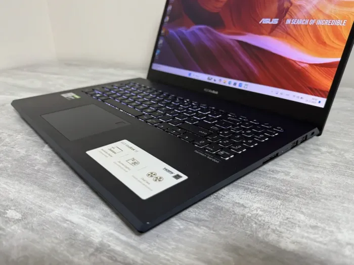 Ігровий ультрабук Asus VivoBook 15 K571LI-PB71 / 15" (1920x1080) IPS / Intel Core i7-10750H (6 (12) ядер по 2,6 - 5,0 ГГц) / 16 ГБ DDR4 / 256 ГБ SSD + 1000 ГБ HDD / nVidia GeForce GTX 1650 Ti, 4 ГБ GDDR6, 128-біт / WebCam / Win 11 Home б/в - зображення 7