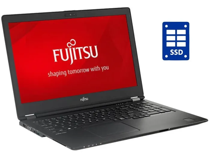 Ноутбук Fujitsu LifeBook E449 / 14" (1366x768) TN / Intel Core i3-7020U (2 (4) ядра по 2.3 GHz) / 8 GB DDR4 / 128 GB SSD M.2 / Intel UHD Graphics 620 / WebCam / Win 10 Pro б/в - зображення 1