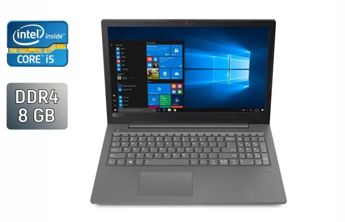 Ноутбук Lenovo IdeaPad V330-14IKB / 14" (1920x1080) TN / Intel Core i5-8250U (4 (8) ядра по 1.6 - 3.4 GHz) / 8 GB DDR4 / 256 GB SSD / Intel UHD Graphics 620 / WebCam / TouchID б/в - зображення 1