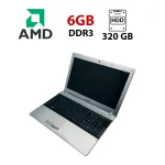 Ноутбук Samsung RV513 / 15.6" (1366x768) TN / AMD E-450 (2 ядра по 1.65 GHz) / 6 GB DDR3 / 320 GB HDD / AMD Radeon HD 6320 / WebCam б/в