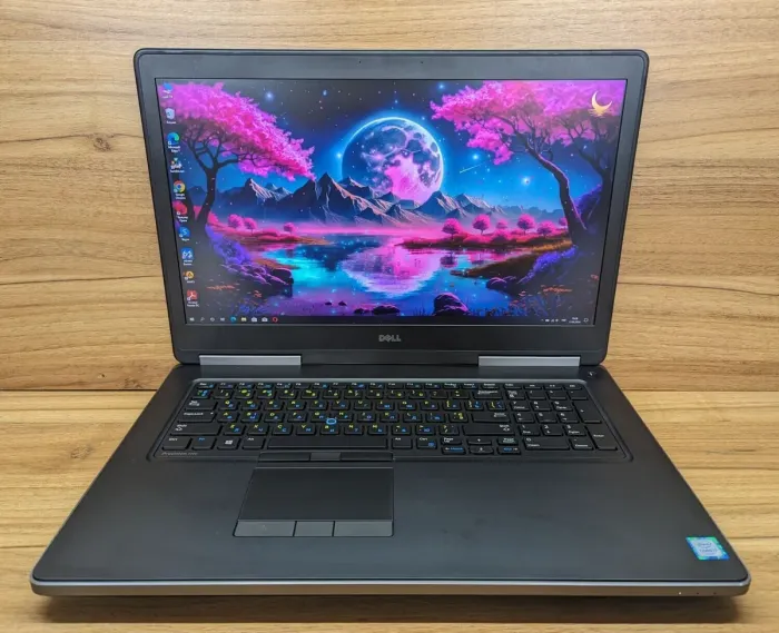 Мобільна робоча станція Dell Precision 7720 / 17.3" (1920x1080) IPS / Intel Core i7-6920HQ (4 (8) 2.9 - 3.8 GHz) / 40 GB DDR4 / 480 GB SSD / nVidia Quadro P3000, 6 GB GDDR5, 192-bit / WebCam / Windows 10 б/в - зображення 2