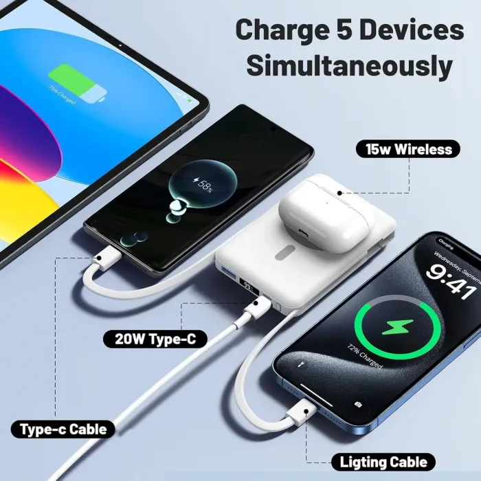 УМБ Power Bank Azmuth KT-D020 / 10000 mAh / 20W / 5V/3A - зображення 8