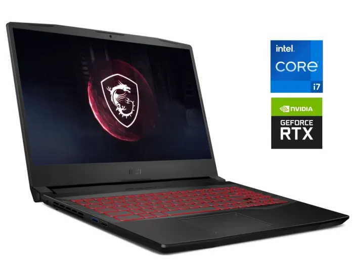 Ігровий ноутбук Б-клас MSI Pulse GL66 11UGKV / 15.6" (1920x1080) IPS / Intel Core i7-11800H (8 (16) ядер по 1.9 - 4.6 GHz) / 16 GB DDR4 / 512 GB SSD / nVidia GeForce RTX 3070, 8 GB GDDR6, 256-bit / WebCam / Win 11 Home б/в - зображення 1