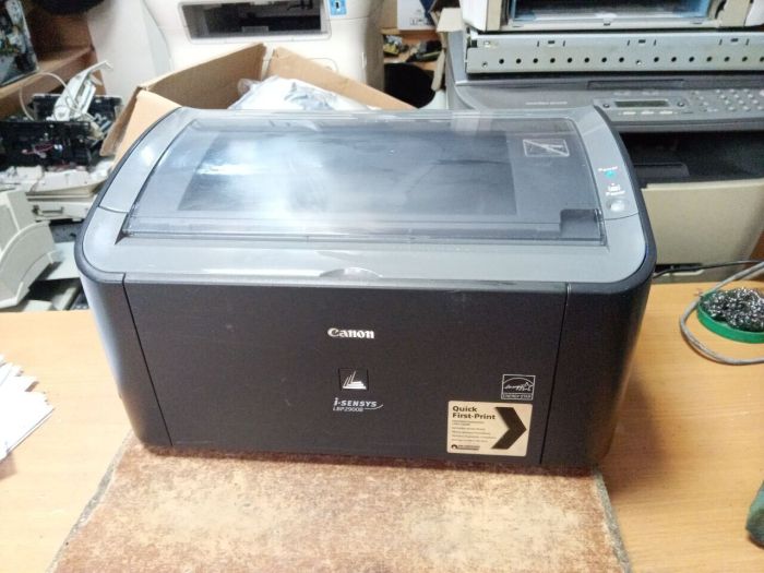 Принтер Canon i-SENSYS LBP2900b / Лазерний монохромний друк / 600 x 600 dpi / A4 / 12 стор/хв / USB 2.0 б/в - изображение 3