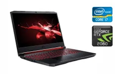 Ігровий ноутбук Acer Nitro 5 AN515-54 / 15.6" (1920x1080) IPS / Intel Core i7-9750H (6 (12) ядер по 2.6 - 4.5 GHz) / 16 GB DDR4 / 512 GB SSD + 256 GB SSD / nVidia GeForce RTX 2060, 6 GB GDDR6, 192-bit / WebCam / Windows 10 б/в
