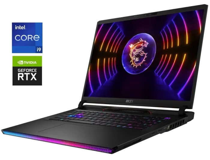 Ігровий ноутбук Б-клас MSI Raider GE78HX 13VG-020US / 17" (2560x1600) IPS / Intel Core i9-13950HX (24 (32) ядра по 2.2 - 5.5 GHz) / 32 GB DDR5 / 960 GB SSD / nVidia GeForce RTX 4070, 8 GB GDDR6, 128-bit / WebCam б/в - зображення 1