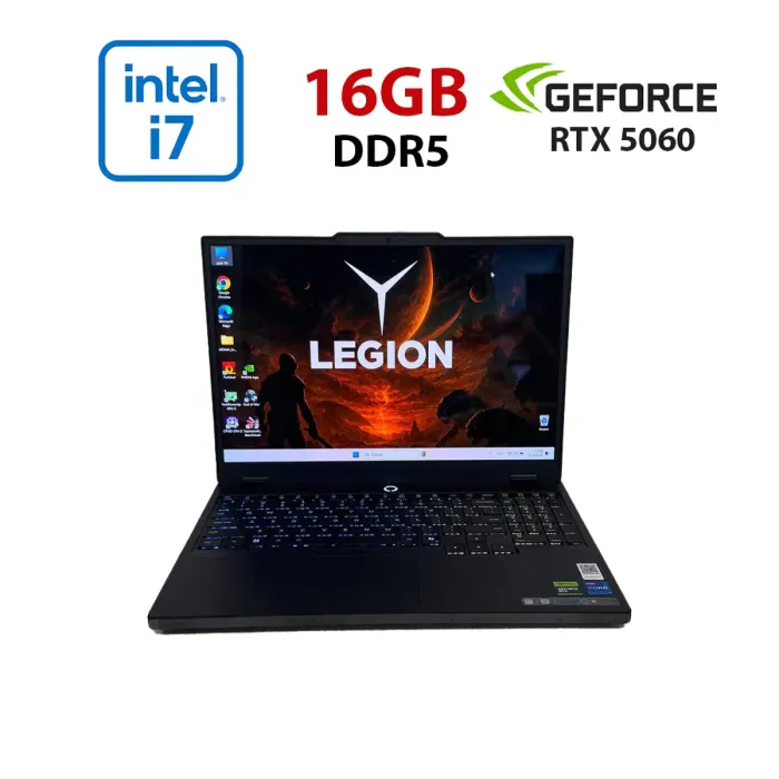 Ігровий ноутбук Lenovo Legion 5i 15IRX10 / 15,6" (2560×1440) IPS / Intel Core i7-14700HX (20 (28) ядер по 2,1 - 5,4 ГГц) / 16 ГБ DDR5 / 1000 ГБ SSD M.2 / nVidia GeForce RTX 5060, 8 ГБ GDDR7, 128-біт / Веб-камера б/в - зображення 1