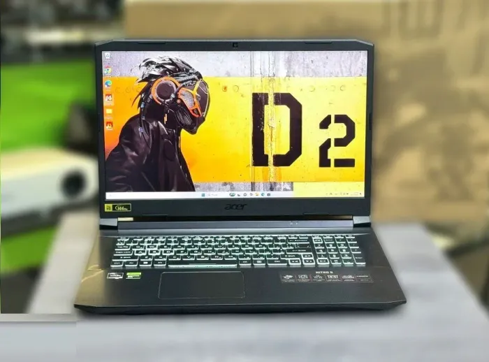 Ігровий ноутбук Acer Nitro 5 AN515-41 / 17,3" (1920x1080) IPS / AMD Ryzen 5 5600H (6 (12) ядер по 3,0 - 4,2 ГГц) / 16 ГБ DDR4 / 512 ГБ SSD M.2 / nVidia GeForce RTX 3070, 8 ГБ GDDR6, 256-біт / Веб-камера / Win 11 б/в - изображение 2