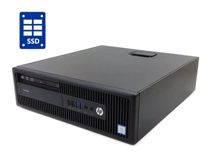 ПК Б-класс HP ProDesk 600 G2 SFF / Intel Core i3-6100 (2 (4) ядра по 3.7 GHz) / 8 GB DDR4 / 120 GB SSD / Intel HD Graphics 530 б/в - зображення 1