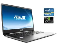 Ультрабук Б-клас Asus Zenbook UX430U / 14" (1920x1080) IPS / Intel Core i5-8250U (4 (8) ядра по 1.6 - 3.4 GHz) / 8 GB DDR4 / 256 GB SSD / nVidia GeForce MX150, 2 GB GDDR5, 64-bit / WebCam / Fingerprint / Win 10 Pro б/в
