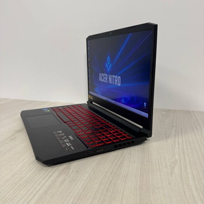 Ігровий ноутбук Acer Nitro 5 AN515-57 / 15.6" (2560x1440) IPS / Intel Core i5-11400H (6 (12) ядер по 2.7 - 4.5 GHz) / 32 GB DDR4 / 256 GB SSD NVMe + 1000 GB HDD / nVidia GeForce RTX 3050, 4 GB GDDR6, 128-bit / WebCam б/в - зображення 5