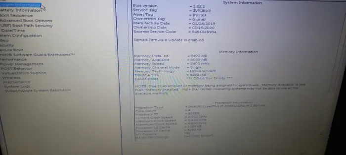 Ігровий ноутбук Dell Vostro 3583 / 15.6" (1920x1080) TN / Intel Core i7-8565U (4 (8) ядра по 1.8 - 4.6 GHz) / 8 GB DDR4 / 256 GB SSD / AMD Radeon 520, 2 GB GDDR5, 64-bit / WebCam / Windows 10 б/в - зображення 9