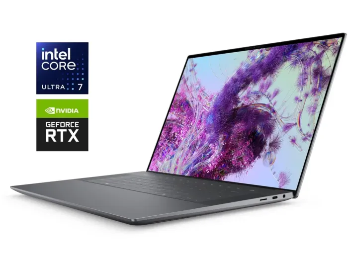 Ігровий ультрабук Dell XPS 16 9640 / 16.3" (3840x2400) OLED Touch / Intel Core Ultra 7 155H (16 (22) ядер по 1.4 - 4.8 GHz) / 64 GB DDR5 / 4000 GB SSD / nVidia GeForce RTX 4070, 8 GB GDDR6, 128-bit / WebCam / Win 11 - зображення 1