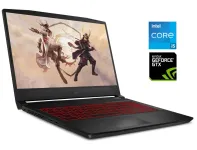 Ігровий ноутбук MSI Katana GF76 / 17.3" (1920x1080) IPS / Intel Core i5-11400H (6 (12) ядер по 2.2 - 4.5 GHz) / 8 GB DDR4 / 256 GB SSD M.2 / nVidia GeForce GTX 1650, 4 GB GDDR5, 128-bit / WebCam / Win 11 Home б/в