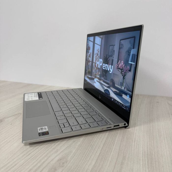 Ультрабук Б-клас HP Envy 13-aq1013dx / 13.3" (3840x2160) IPS Touch / Intel Core i7-1065G7 (4 (8) ядра по 1.3 - 3.9 GHz) / 8 GB DDR4 / 512 GB SSD NVMe / Intel Iris Plus Graphics / WebCam б/в - зображення 5