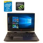 Ігровий ноутбук HP Omen 15-dc1057nr / 15.6" (1920x1080) IPS / Intel Core i7-9750H (6 (12) ядра по 2.6 - 4.5 GHz) / 16 GB DDR4 / 480 GB SSD / nVidia GeForce GTX 1650, 4 GB GDDR5, 128-bit / WebCam б/в