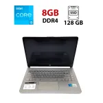 Ультрабук HP 14-dq2031tg / 14" (1920x1080) IPS / Intel Core i3-1125G4 (4 (8) ядер 2.0 - 3.7 GHz) / 8 GB DDR4 / 128 GB SSD / Intel UHD Graphics / WebCam / Win Home Lic 10 б/в