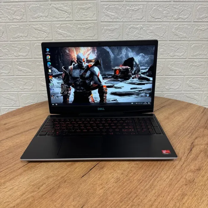 Ігровий ноутбук Б-клас Dell G5 5505 / 15.6" (1920x1080) IPS / AMD Ryzen 5 4600H (6 (12) ядер по 3.0 - 4.0 GHz) / 8 GB DDR4 / 256 GB SSD / AMD Radeon RX 5600M, 6 GB GDDR6, 192-bit / WebCam б/в - зображення 2