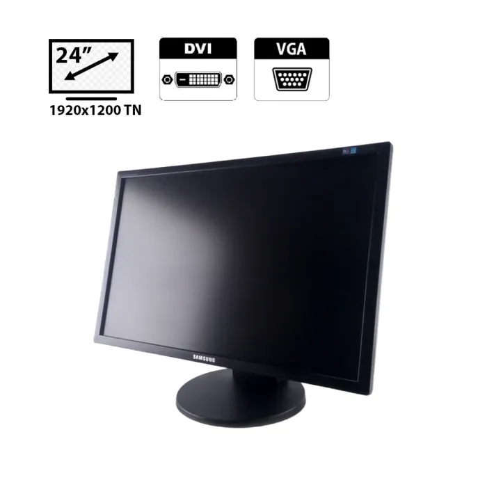 Монітор Samsung SyncMaster 2443BW / 24" (1920x1200) TN / VGA, DVI б/в - зображення 1