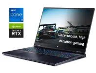 Ігровий ноутбук Acer Predator Helios 18 PH18-71 / 18" (1920x1200) IPS / Intel Core i7-13700HX (16 (24) ядер по 3.7 - 5.0 GHz) / 16 GB DDR5 / 1000 GB SSD NVMe / nVidia GeForce RTX 4060, 8 GB GDDR6, 128-bit / WebCam б/в