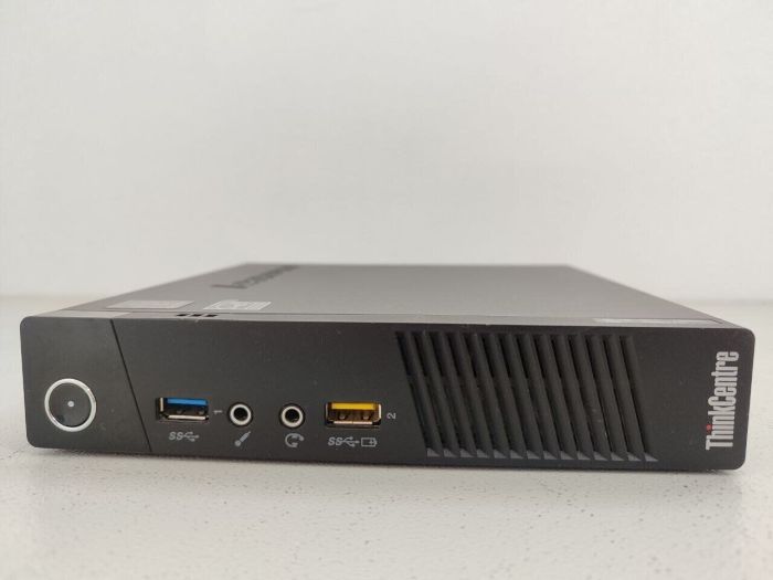 Неттоп Lenovo ThinkCentre M93p Tiny USFF / Intel Core i5-4570T (2 (4) ядра по 2.9 - 3.6 GHz) / 8 GB DDR3 / 128 GB SSD / Intel HD Graphics 4600 б/в - зображення 3