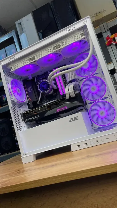 Збірка під замовлення: ігровий ПК 2E Gaming Fantom GK701W White Tower / AMD Ryzen 5 5600 (6 (12) ядер по 3.5 - 4.4 GHz) / 32 GB DDR4 / 1000 GB SSD M.2 / nVidia GeForce RTX 3070, 8 GB GDDR6, 256-bit / HDMI / 750W б/в - зображення 3
