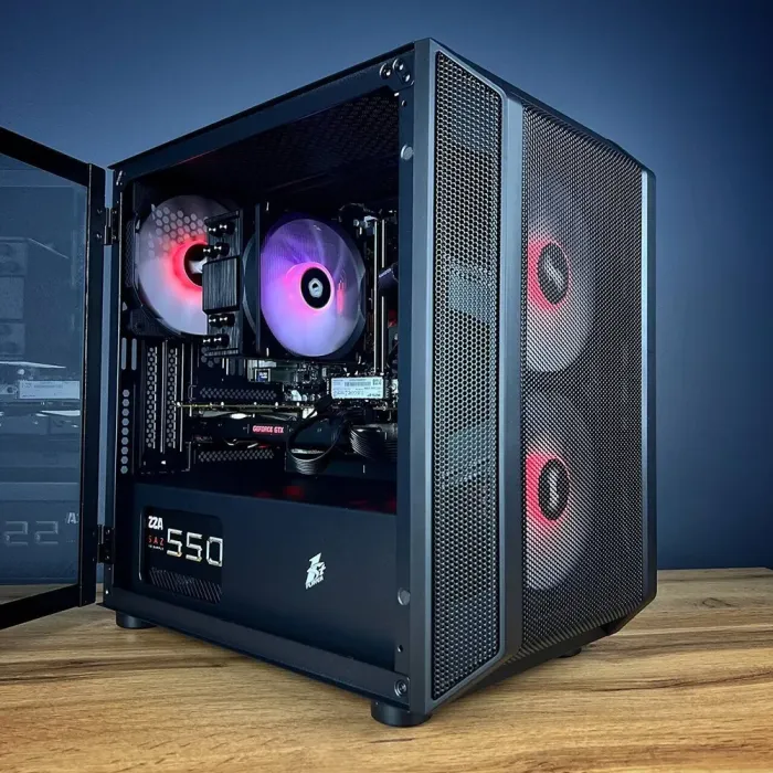 Збірка під замовлення: комп'ютер 1stPlayer D3-3F2-PLUS Black Tower / AMD Ryzen 5 3600 (6 (12) ядер по 3.6 - 4.2 GHz) / 16 GB DDR4 / 512 GB SSD M.2 / nVidia GeForce GTX 1070, 8 GB GDDR5, 256-bit / 550W б/в - зображення 6