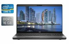 Ультрабук Dell Latitude 5500 / 15.6" (1920x1080) IPS / Intel Core i5-8265U (4 (8) ядра по 1.6 - 3.9 GHz) / 16 GB DDR4 / 480 GB SSD / Intel UHD Graphics 620 / HDMI / WebCam / Windows 10 б/в