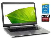 Ігровий ноутбук Б-клас HP ProBook 470 G3 / 17.3" (1920x1080) IPS / Intel Core i7-6500U (2 (4) ядра по 2.5 - 3.1 GHz) / 8 GB DDR4 / 480 GB SSD / AMD Radeon R7 M340, 2 GB DDR3, 64-bit / WebCam / DVD-ROM / Win 10 Pro б/в