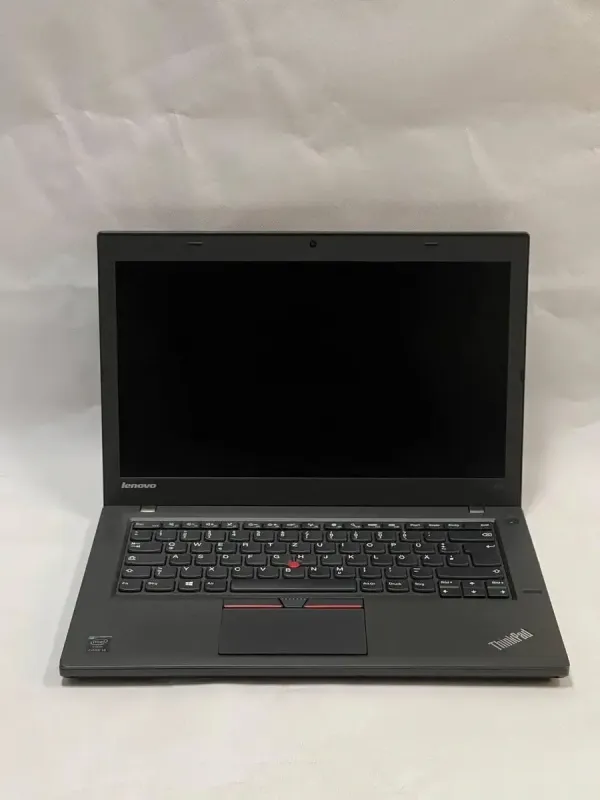 Ноутбук Lenovo ThinkPad T450 / 14" (1600x900) TN / Intel Core i5-5300U (2 (4) ядра по 2.3 - 2.9 GHz) / 8 GB DDR3 / 256 GB SSD / Intel HD Graphics 5500 / WebCam / VGA б/в - зображення 4