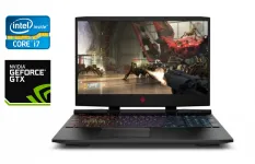 Ігровий ноутбук Б-клас HP Omen 15-dc0030nr / 15.6" (1920x1080) IPS / Intel Core i7-8750H (6 (12) ядер по 2.2 - 4.1 GHz) / 16 GB DDR4 / 512 GB SSD / nVidia GeForce GTX 1060, 6 GB GDDR5, 192-bit / WebCam / HDMI б/в