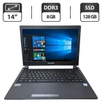 Ноутбук Terra Mobile 1451 / 14" (1920x1080) TN / Intel Core i3-5020U (2 (4) ядра по 2.2 GHz) / 8 GB DDR3 / 128 GB SSD / Intel HD Graphics 5500 / WebCam / Без АКБ б/в