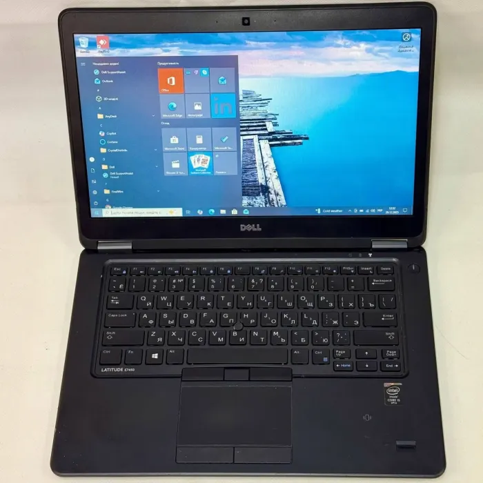 Ноутбук Б-клас Dell Latitude E7450 / 14" (1366x768) TN / Intel Core i5-5300U (2 (4) ядра по 2.3 - 2.9 GHz) / 8 GB DDR3 / 256 GB SSD / Intel HD Graphics 5500 / WebCam / Windows 10 Pro б/в - зображення 3