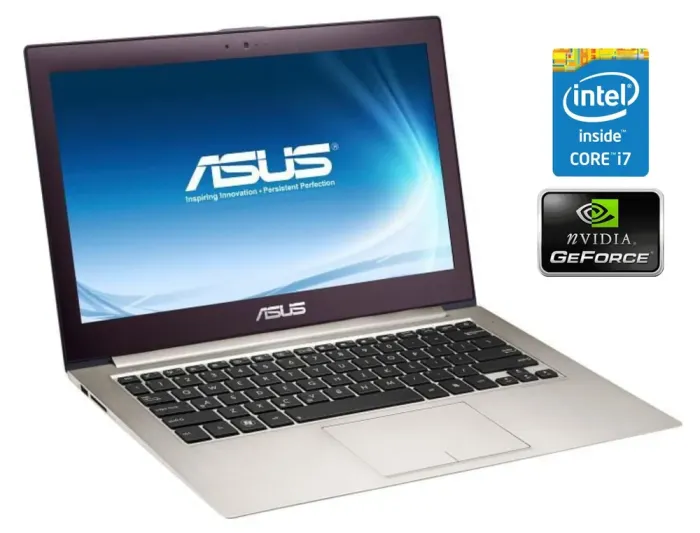 Ультрабук Asus ZenBook UX32L / 13.3" (1920x1080) IPS / Intel Core i7-4510U (2 (4) ядра по 2.0 - 3.1 GHz) / 8 GB DDR3 / 240 GB SSD / nVidia GeForce 840M, 2 GB GDDR3, 64-bit / WebCam / HDMI / Windows 10 Home б/в - зображення 1